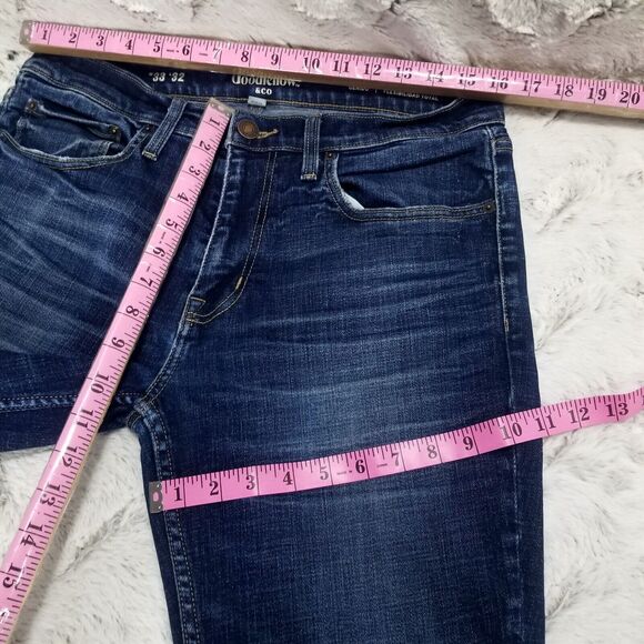 Goodfellow & Co Jeans Mens 33×32 Blue Slim Total Flex Dark Wash Denim - Picture 5 of 11